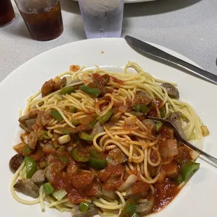 Delicious Spaghetti with Italian Sausage &quot;Sunday Special&quot;