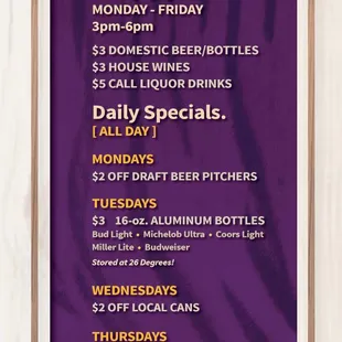 Sammy&apos;s Happy Hour 2020