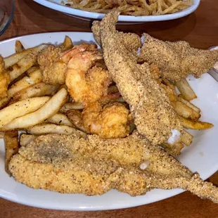 Catfish & Shrimp Plate
