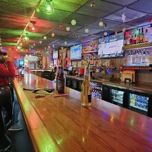 a man sitting at the bar
