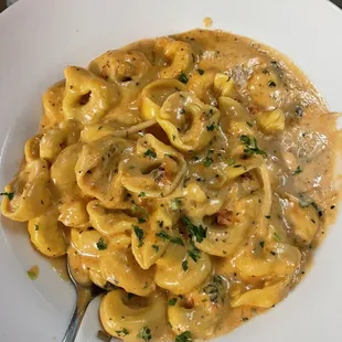 Tortellini  with Pink Sauce.