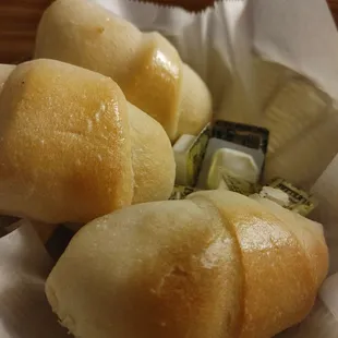 The rolls were warm and soft