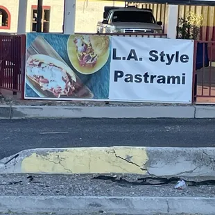 Outside restaurant