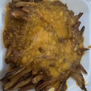 Absolutely Disgusting chili cheese fries. They were supposed to be pastrami fries