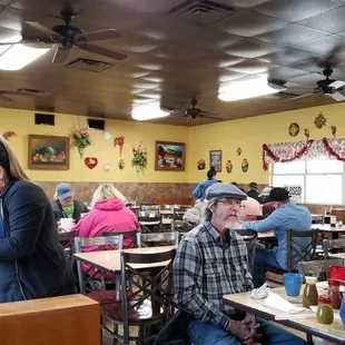 diners sitting at tables