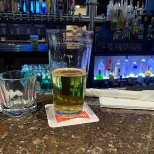 Tall Stella, perfect pairing with my French Dip Sandwich