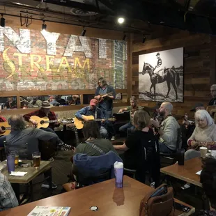 Monday night bluegrass jam