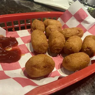 Corn dog bites...so good