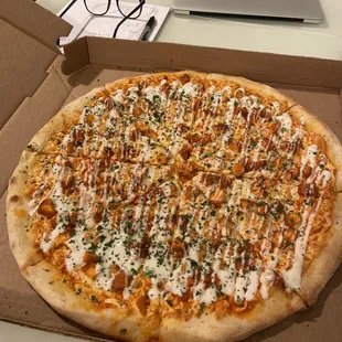 a pizza in a box