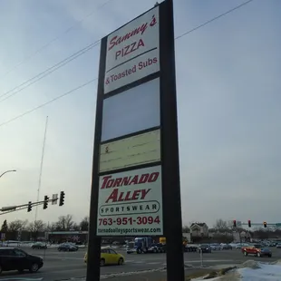 Main sign adjacent to St. Francis Boulevard.