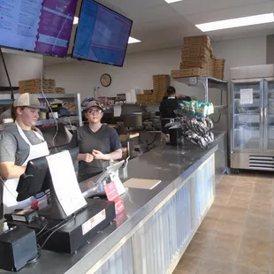 Front desk, register, and waiting area - very friendly employees!