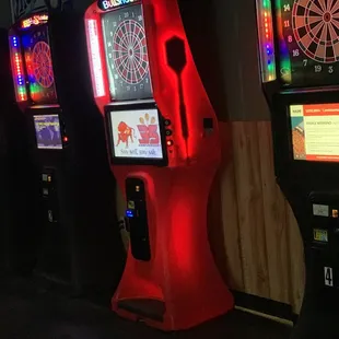 bar area - electronic dart machines.