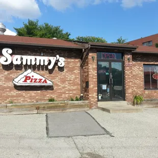 the front of the restaurant
