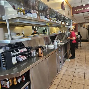 Clean open prep kitchen area.