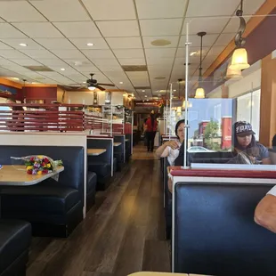 Modern decor with ample seating area.