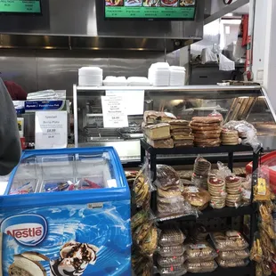 Where you order food the TV is the menu