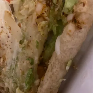 Not the roll taco I was expecting