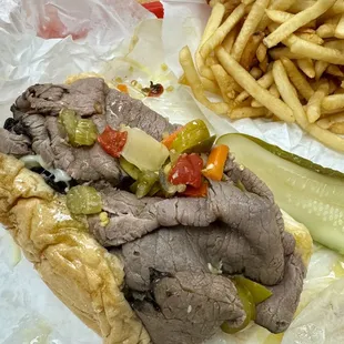 Italian Beef w/hot peppers