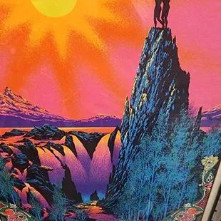 Alongside a valley park of fire