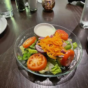 a salad on a plate