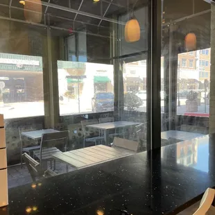 Enclosed outdoor seating!