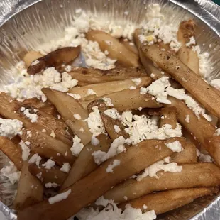 Greek Fries with feta