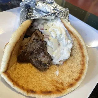 Grilled Lamb Pita Wrap