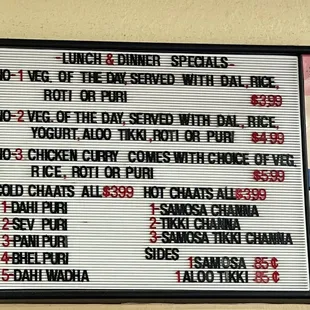 sushi and sashimi, menu