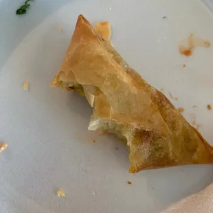 a partially eaten food item