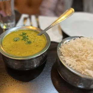 Dal and rice