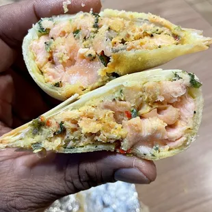 Salmon samosa