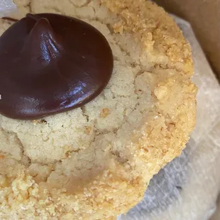 a chocolate covered cookie
