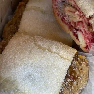 the inside of a sandwich