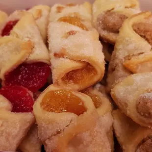 kolache! Cheese dough kolache. Apricot, raspberry, pineapple, nut, and cheese