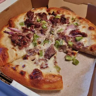 Philly Steak Pizza
