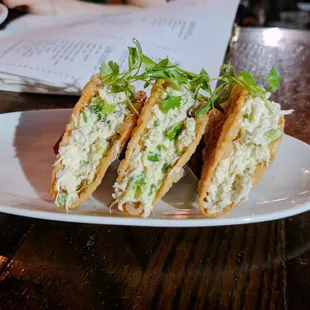 Crab Wonton Tacos