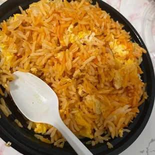 Asked for Egg Biryani and I got egg and rice with no raida.