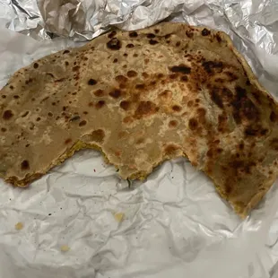 Just got a single Aloo Paratha for $8.99 and there was not much aloo too.