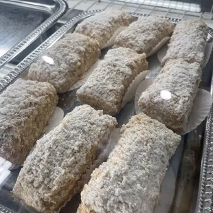 a tray of pastries