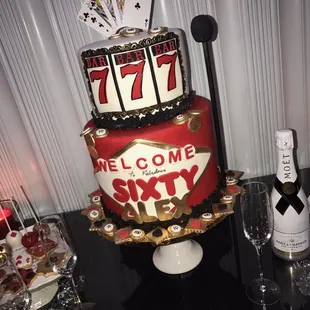 The perfect casino themed cake left all the guests speechless!