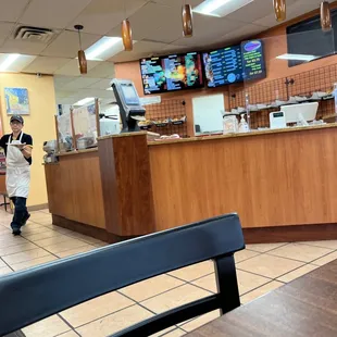 a man in a restaurant