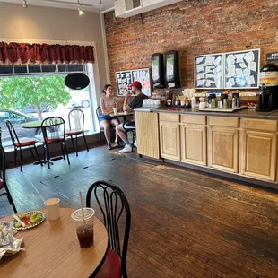 Seating area + coffee