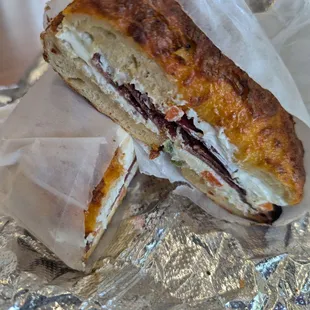 Very good variety of delicious bagel, and cream cheese combinations.