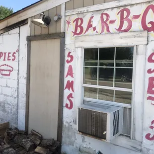 ows the outside of the building