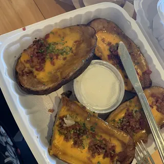 Cheese Stuffed Potato Skins