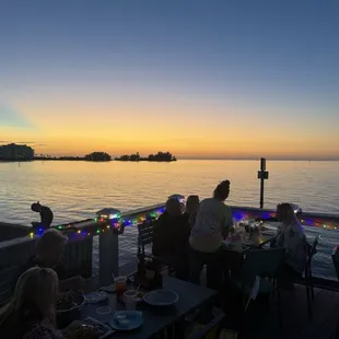 Sunset view from the bar