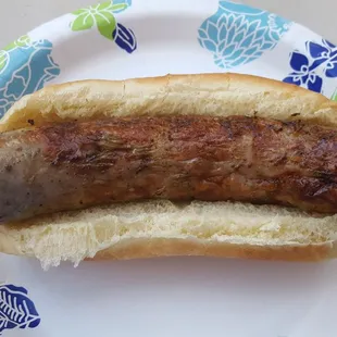Green chile brat! Best brat ever.