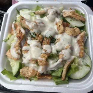 Grilled Chicken Salad with Ranch