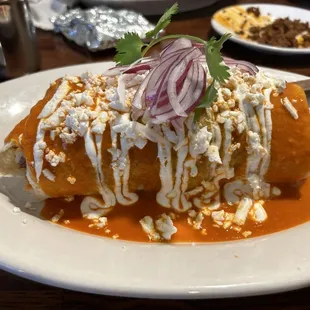 Chorizo, wet burrito