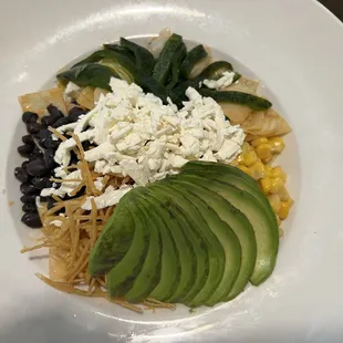 Santa Fe chicken salad with spicy chipotle ranch dressing